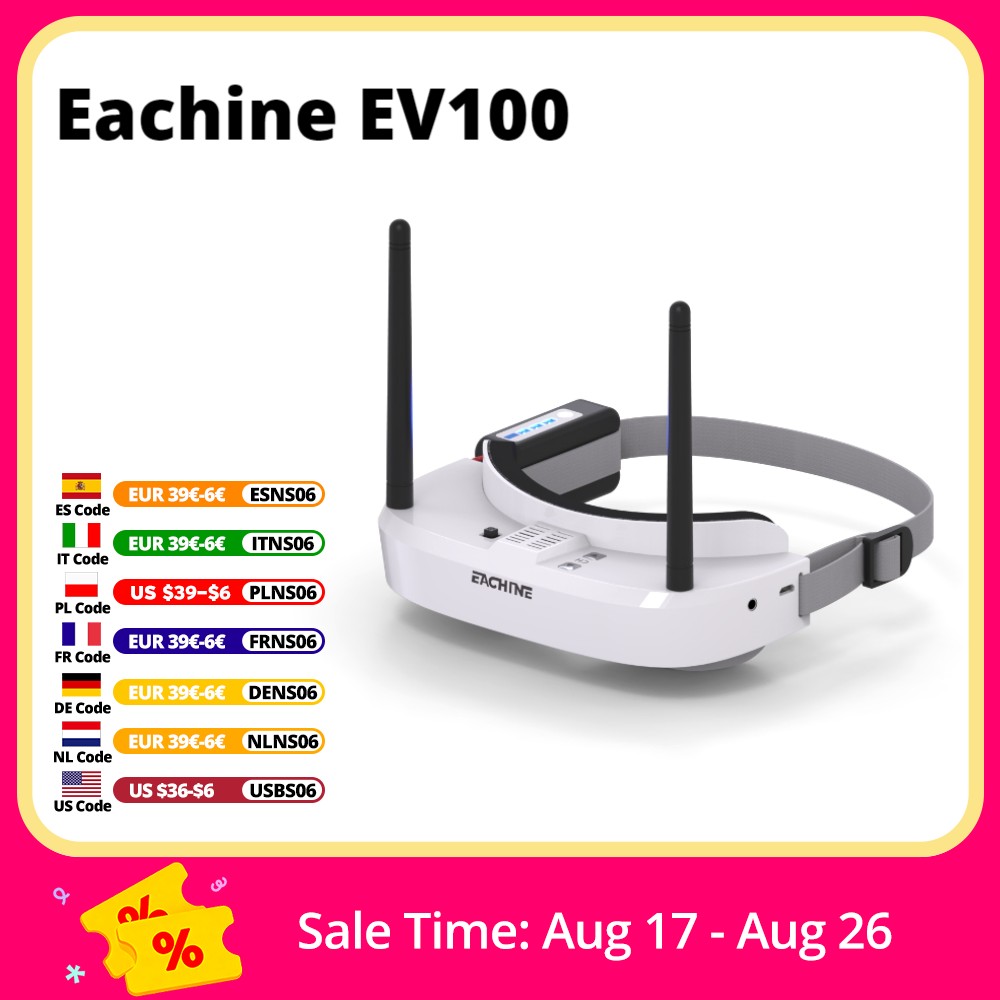 Drone Battery Case - Eachine EV100 720*540 5.8G 72CH gogle