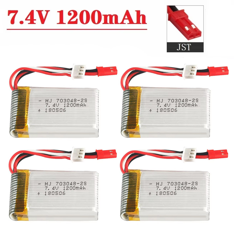 Drone Battery Li-Ion - Bateria Lipo 2S 7,4 V 1200