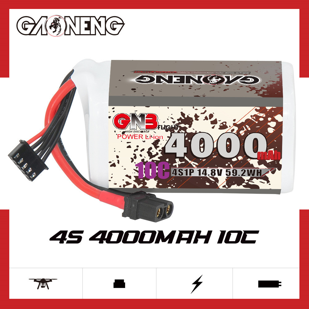 GNB 4000mAh 4S 14.8V 10C 20C z – Drone Battery Lipo recenzja i cena