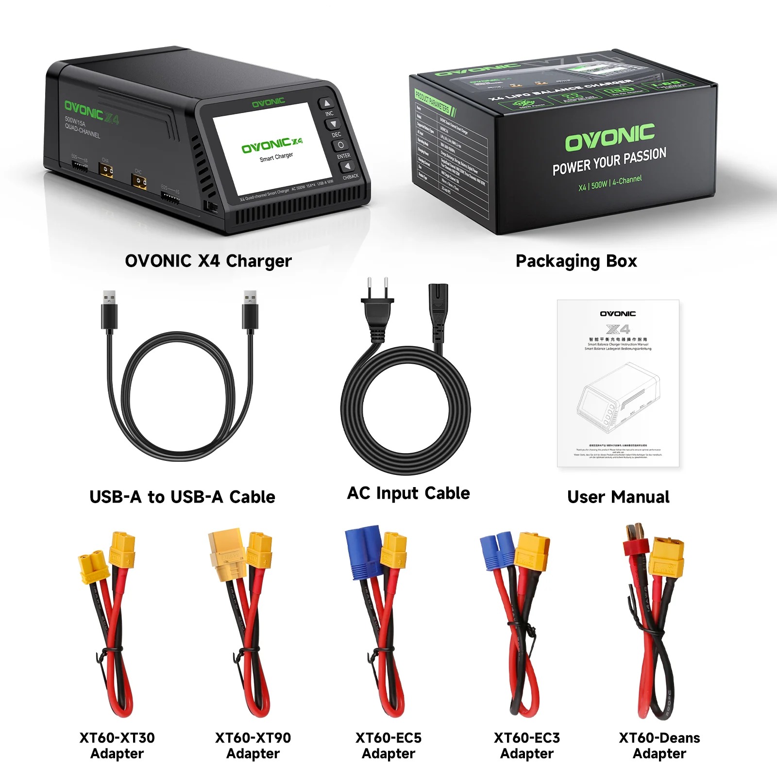 Ovonic X4 AC500W 4-kanałowa in – Drone Battery Smart recenzja i cena